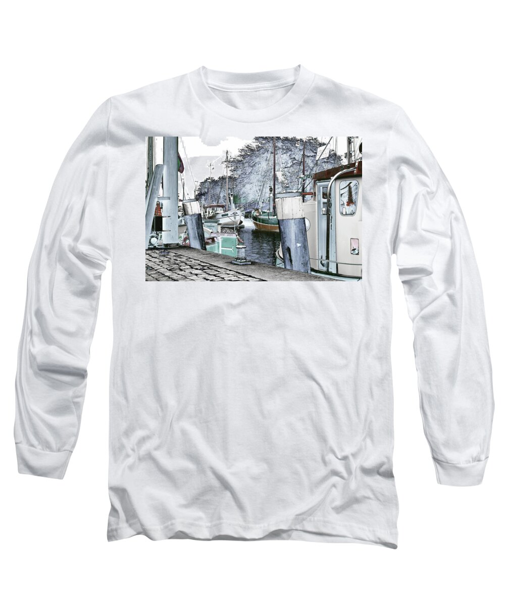 Art Photography Long Sleeve T-Shirt featuring the photograph Art Print Boat 2 by Harry Gruenert
