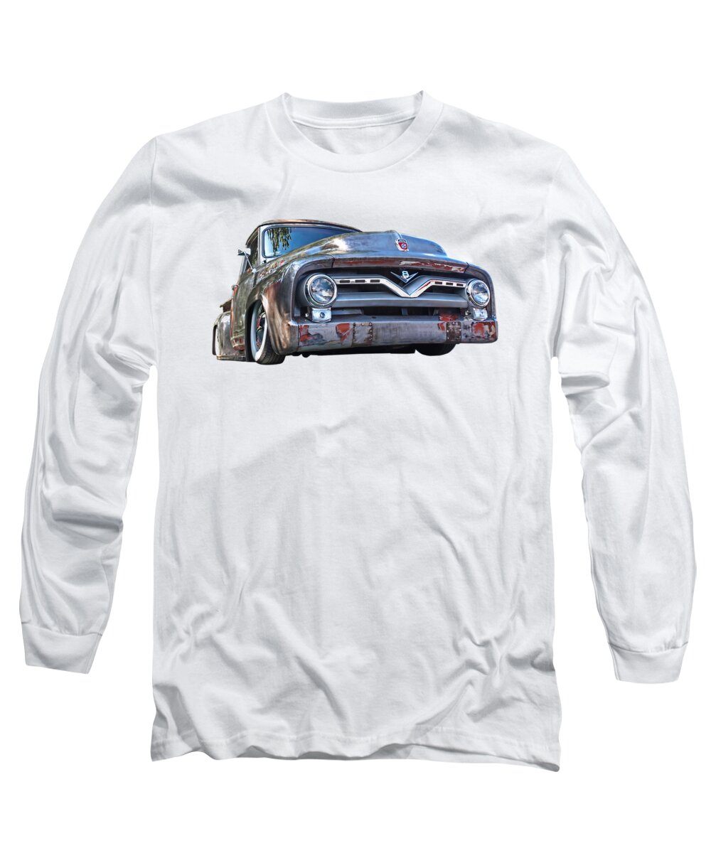 Ford F100 Long Sleeve T-Shirt featuring the photograph F100 Chillin' by Gill Billington