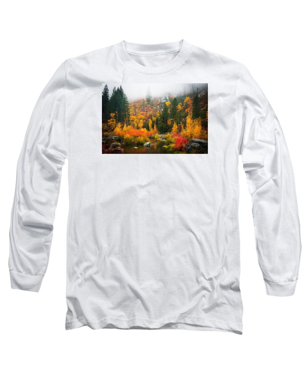 Fall Long Sleeve T-Shirt featuring the photograph Autumn Colors Symphony by Dan Mihai