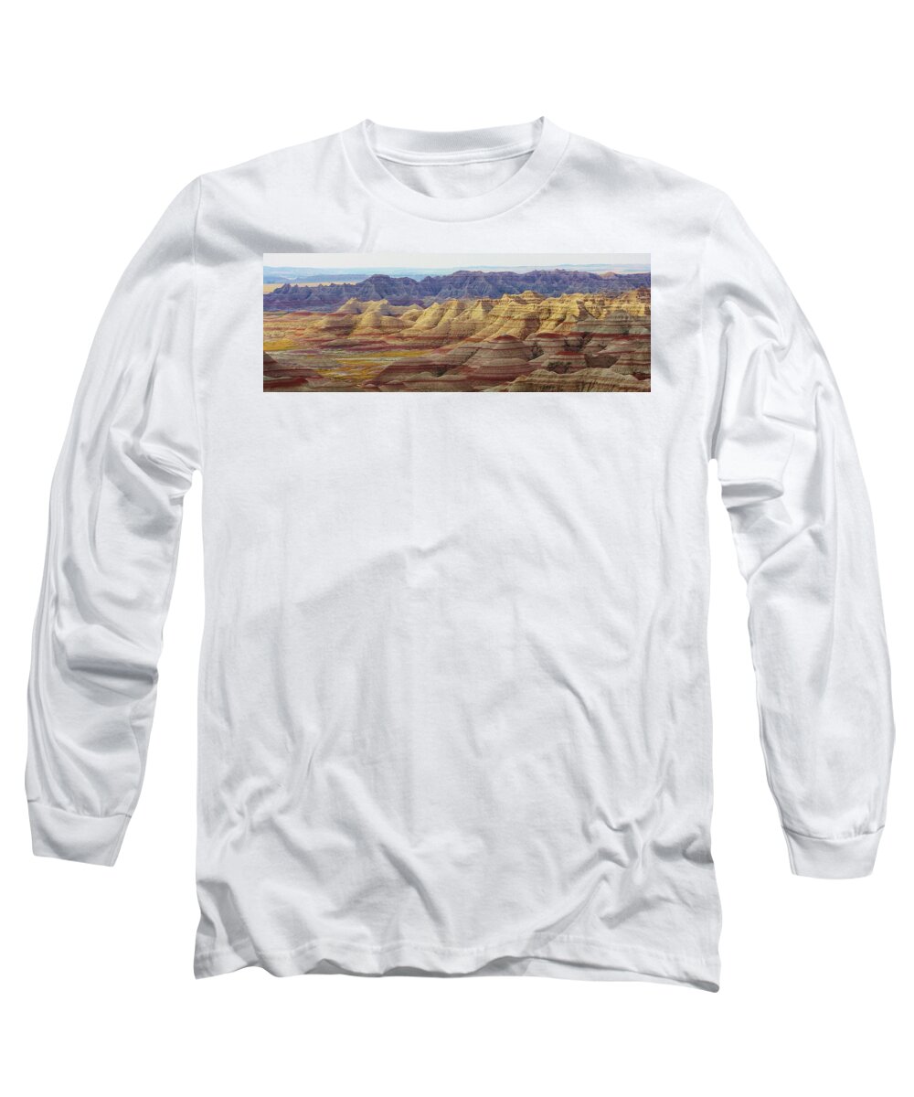 Landscape Long Sleeve T-Shirt featuring the photograph Badlands Scenic View by Bruce Bley