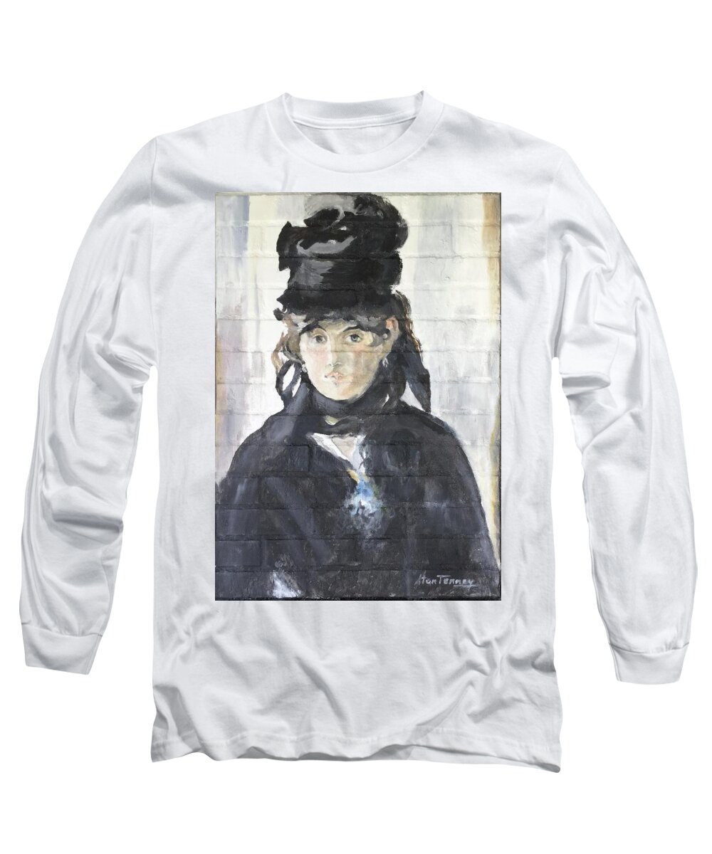 Paris Long Sleeve T-Shirt featuring the painting Berthe Morisot by Stan Tenney