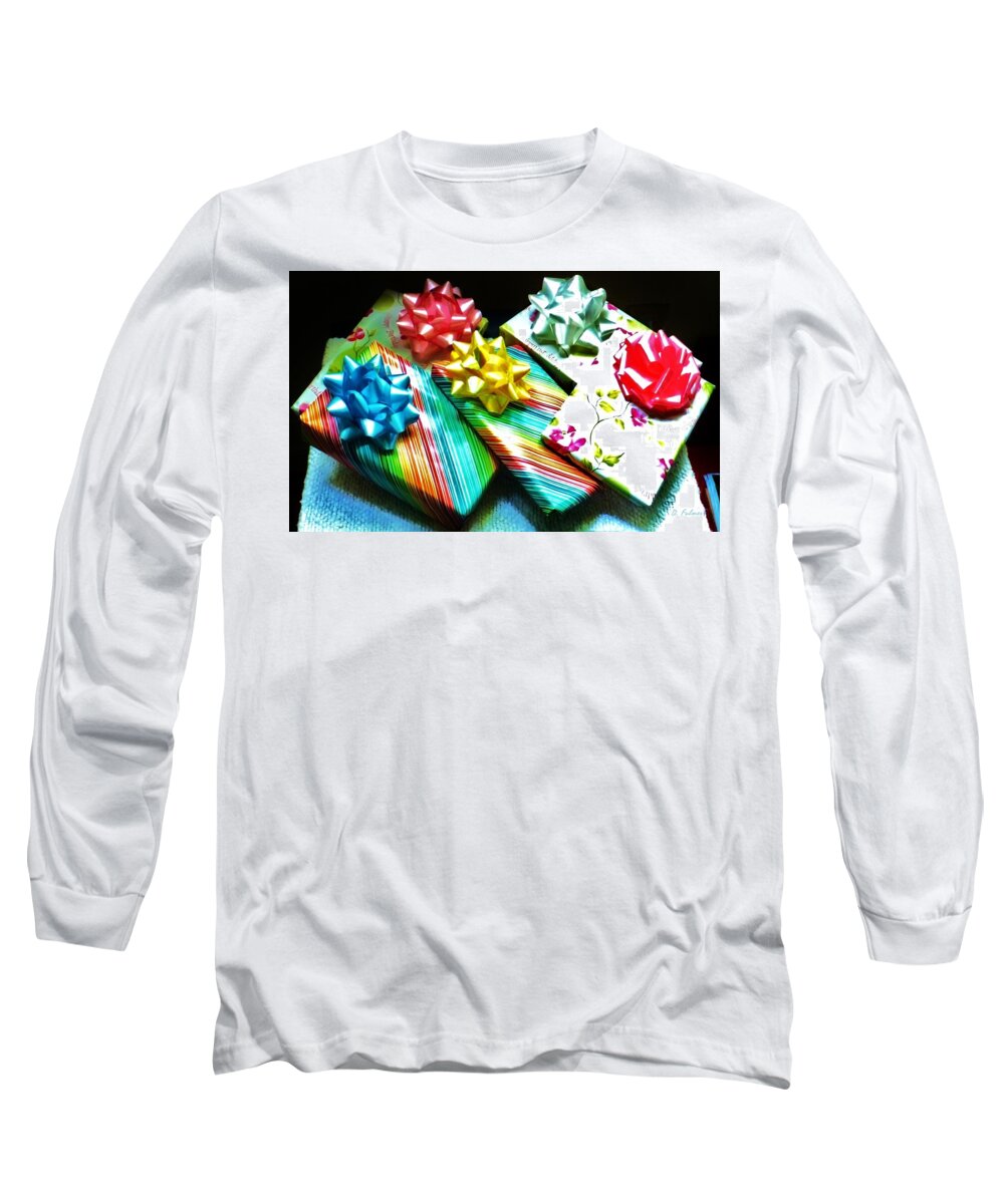 Gifts Long Sleeve T-Shirt featuring the photograph Birthday Presents by Denise F Fulmer