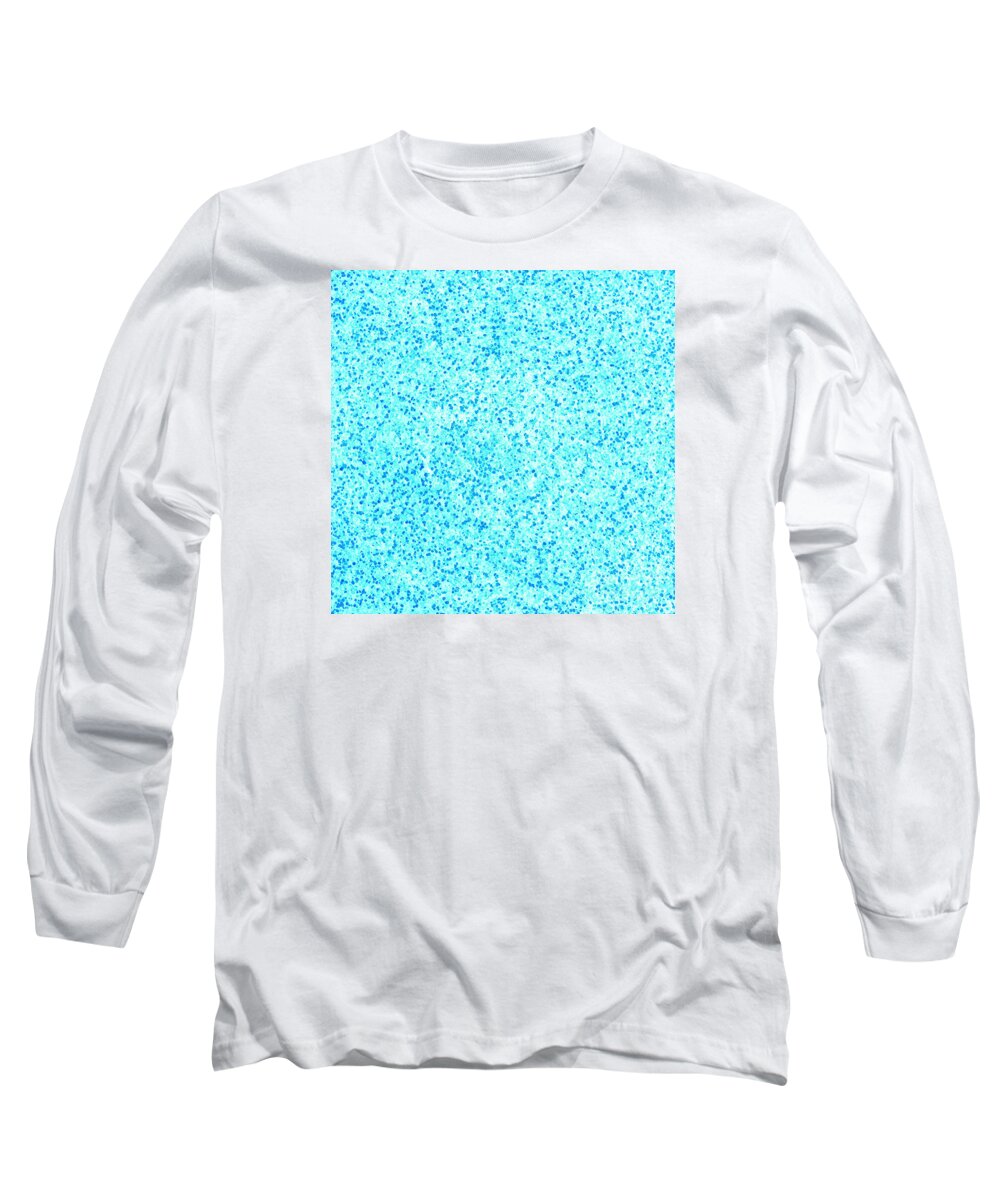 Unique Long Sleeve T-Shirt featuring the digital art Bllue On Blue by Susan Stevenson