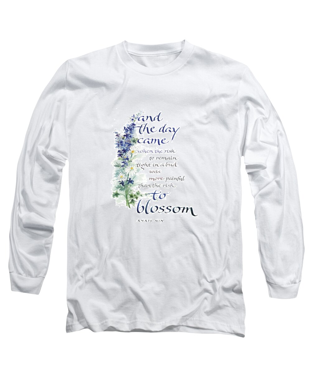 Achievement Long Sleeve T-Shirt featuring the painting Blossom I by Judy Dodds