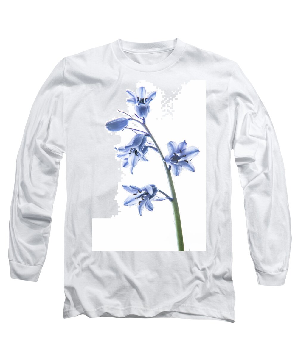 Bluebell Long Sleeve T-Shirt featuring the photograph Bluebell Stem by Helen Jackson