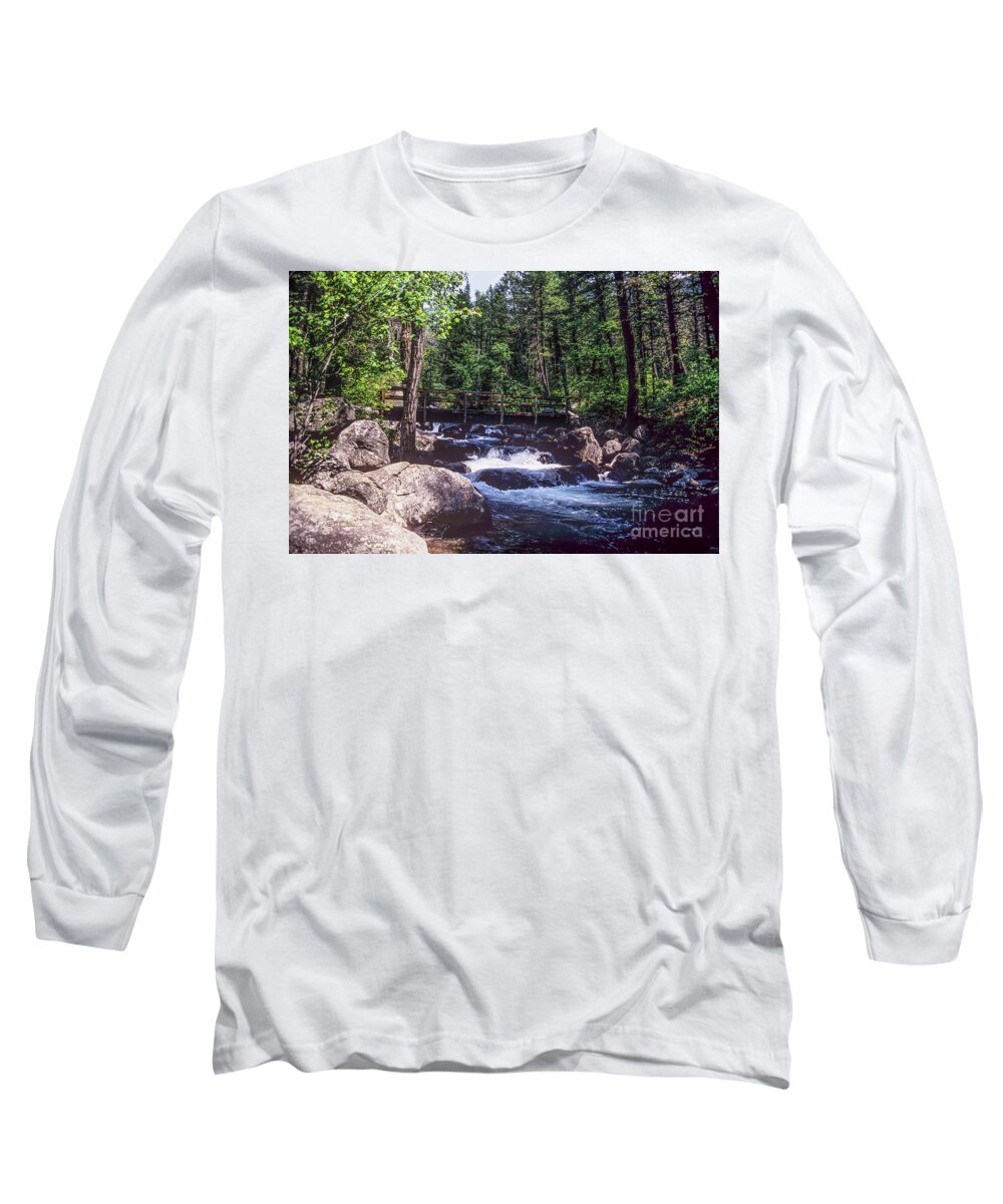 Mountains Long Sleeve T-Shirt featuring the photograph Bridge Over Troubled Water by Kathy McClure