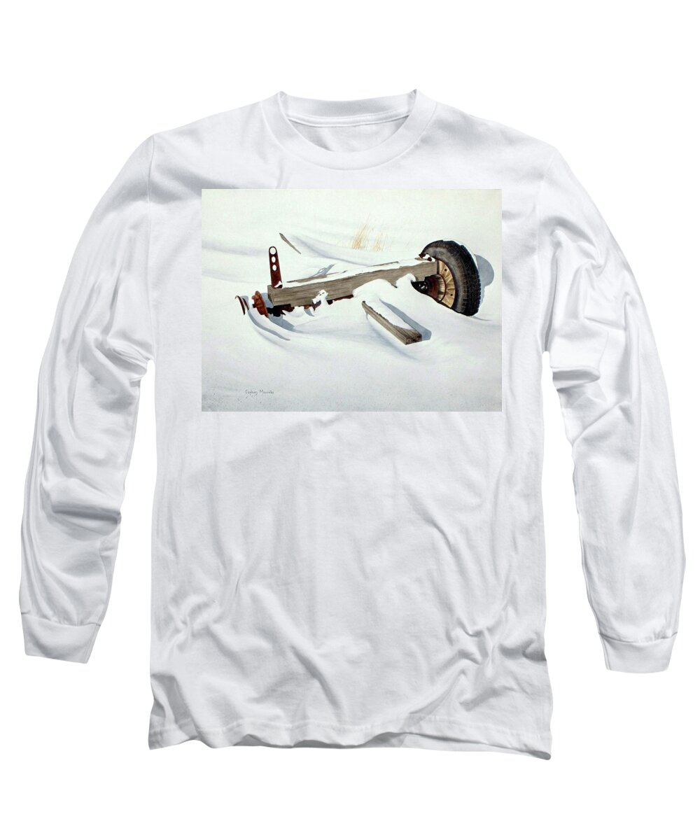 Winter Long Sleeve T-Shirt featuring the painting Broken Dreams by Conrad Mieschke