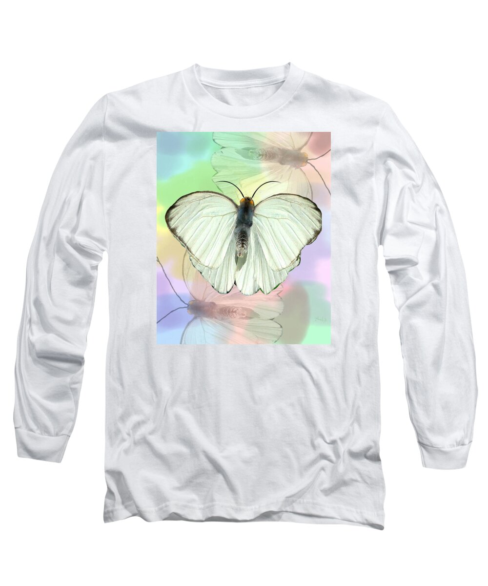 Butterfly Long Sleeve T-Shirt featuring the photograph Butterfly, Butterfly by Rosalie Scanlon