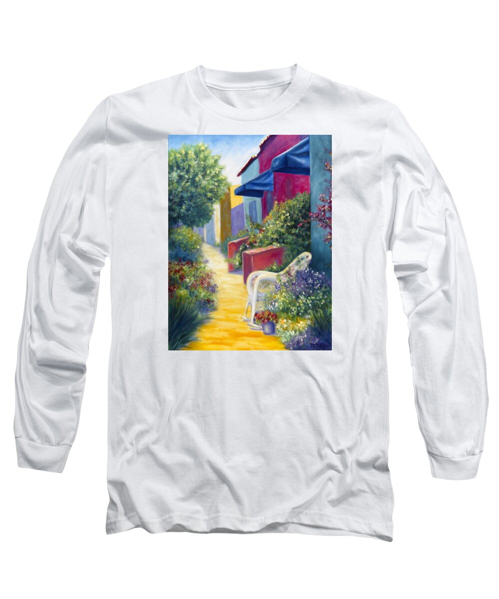 Capitola Long Sleeve T-Shirt featuring the painting Capitola Dreaming by Shannon Grissom
