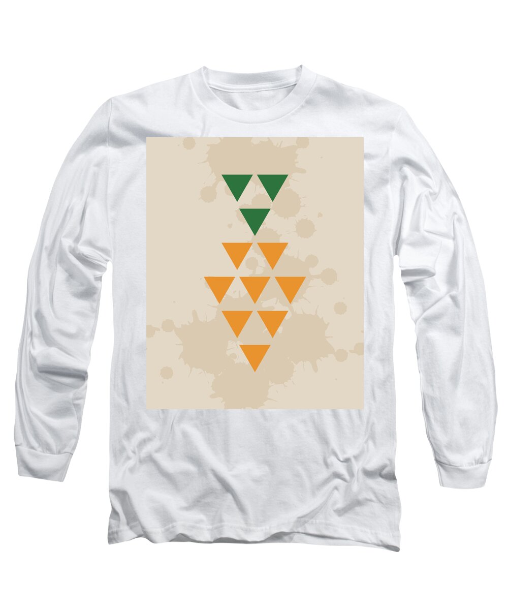 Triangles Long Sleeve T-Shirt featuring the digital art Carrot by K Bradley Washburn