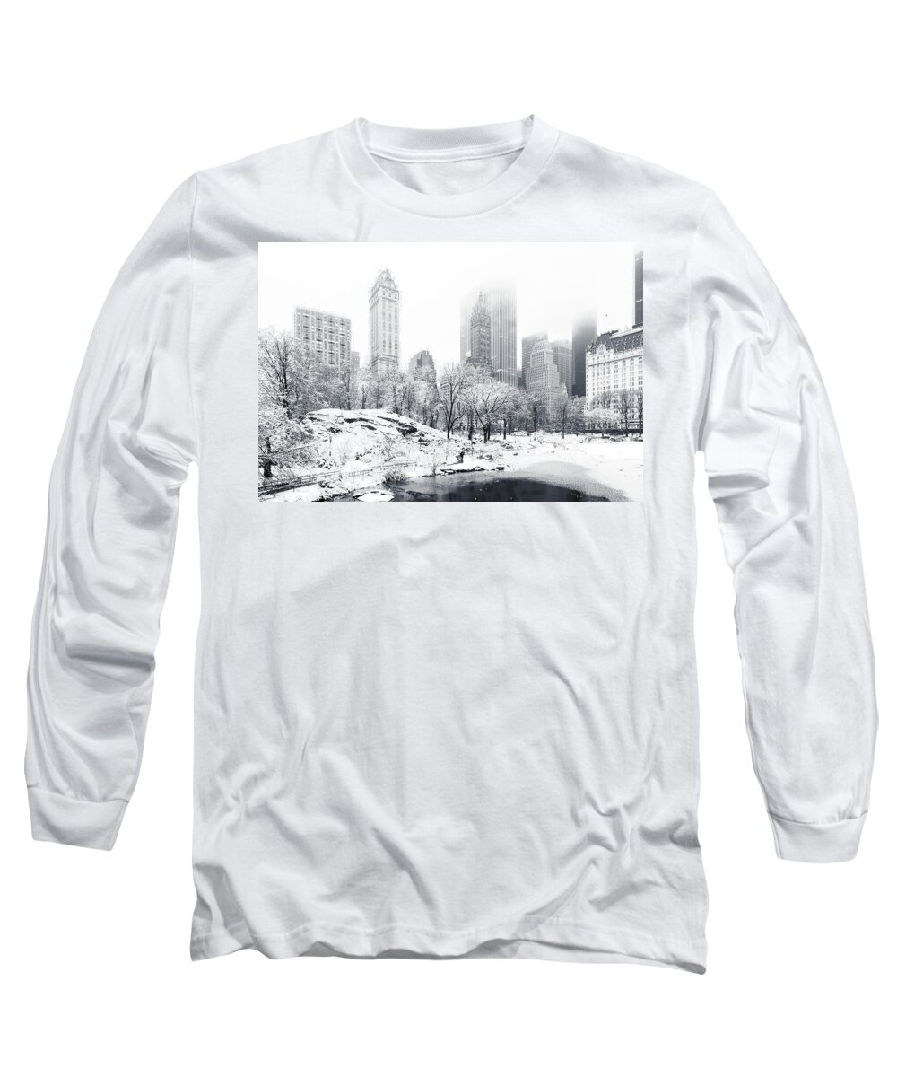 America Long Sleeve T-Shirt featuring the photograph Central Park by Mihai Andritoiu