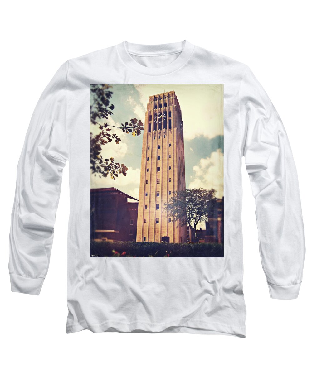 Photo Long Sleeve T-Shirt featuring the photograph Clock Tower by Phil Perkins