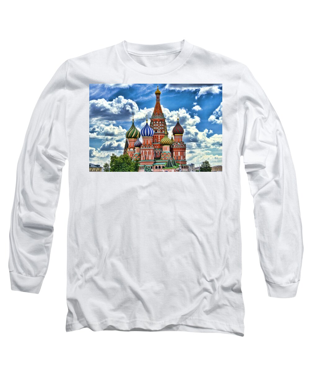 Museum Long Sleeve T-Shirt featuring the photograph Colorful domes by Pravine Chester