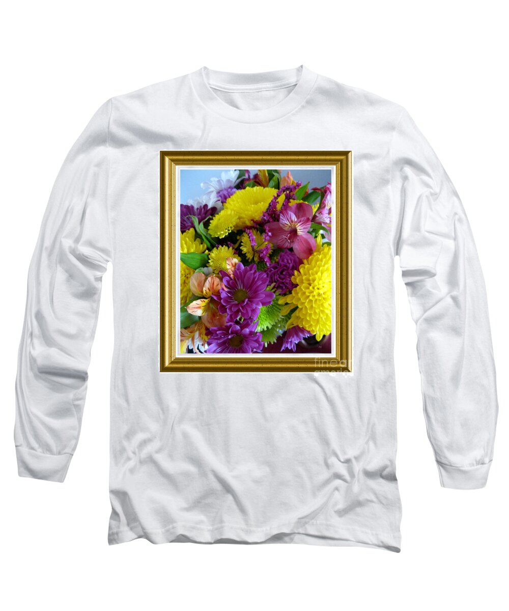Colors Of Joy And Happiness.52. Beautiful Holiday Collection Long Sleeve T-Shirt featuring the painting Colors of Joy and Happiness.52. Beautiful Holiday Collection by Oksana Semenchenko