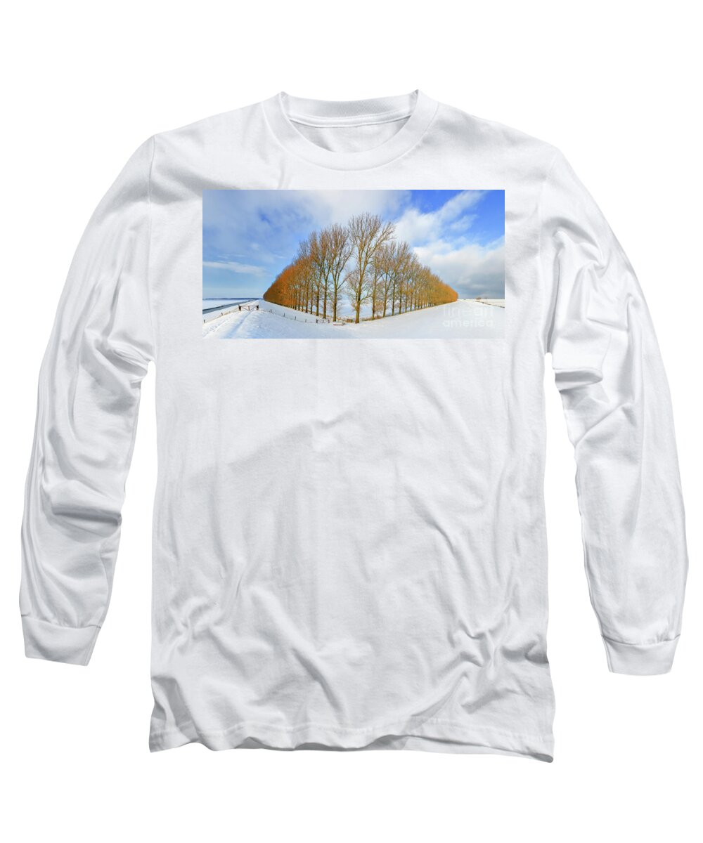 Netherlands Long Sleeve T-Shirt featuring the photograph Composition with Trees by Henk Meijer Photography