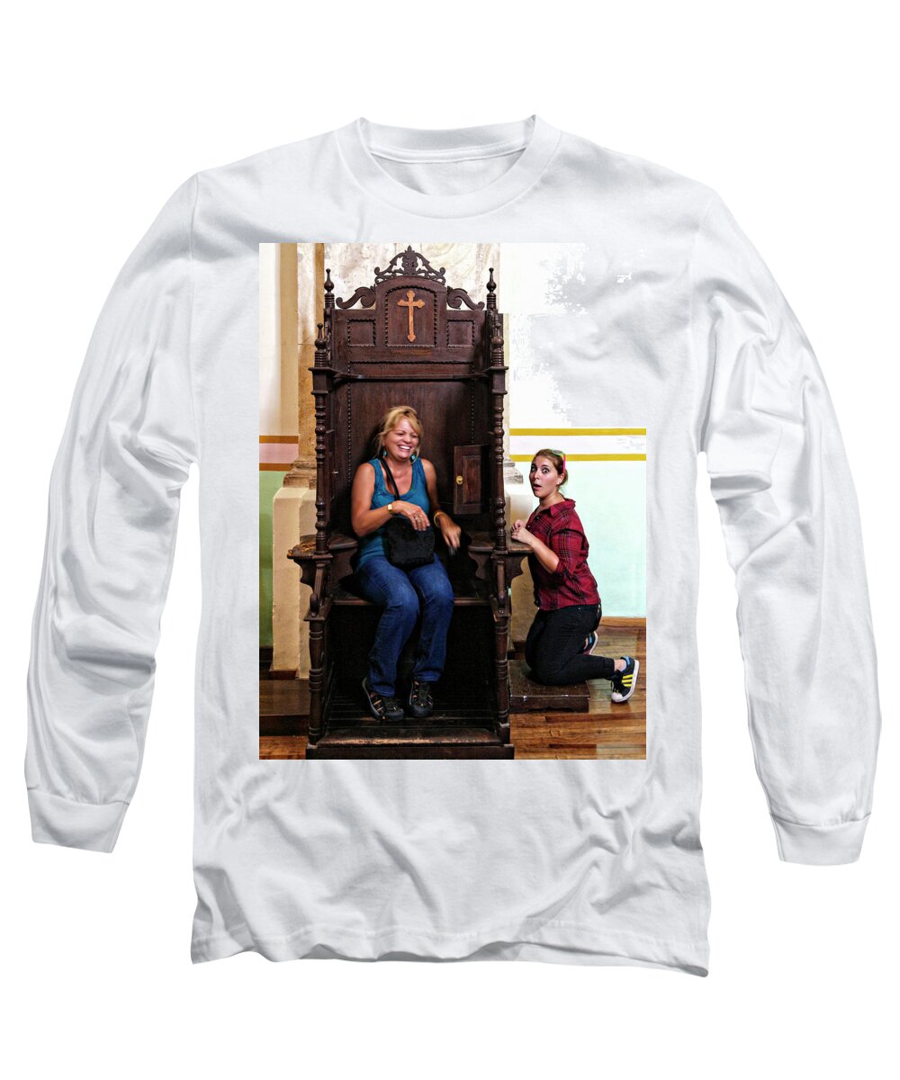 Rebecca Dru Photography Long Sleeve T-Shirt featuring the photograph Confession by Rebecca Dru