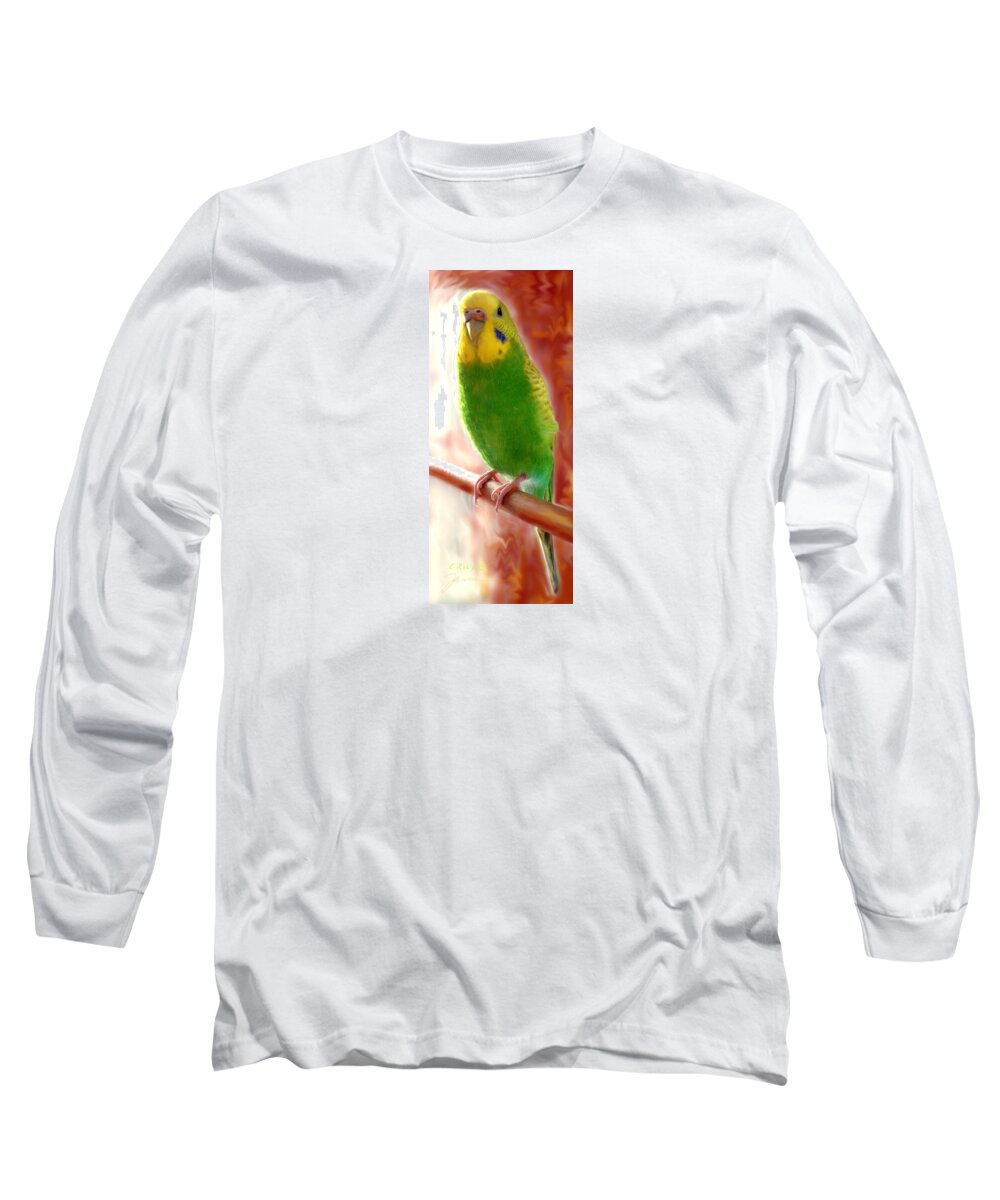 Bird Long Sleeve T-Shirt featuring the photograph Cricket's Official Portrait by Jean Pacheco Ravinski