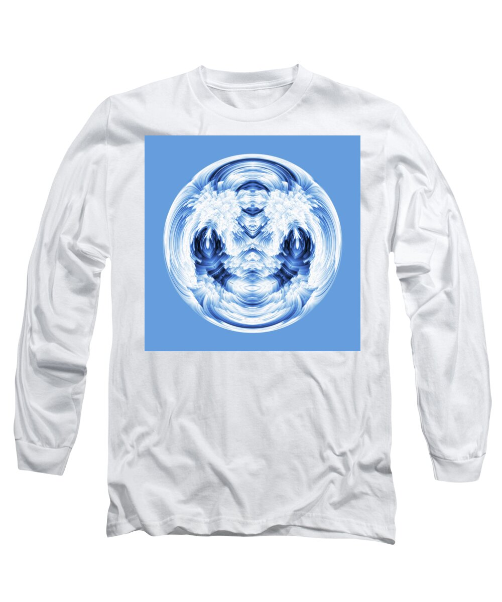 K. Bradley Washburn Long Sleeve T-Shirt featuring the digital art Crystals Ball by K Bradley Washburn