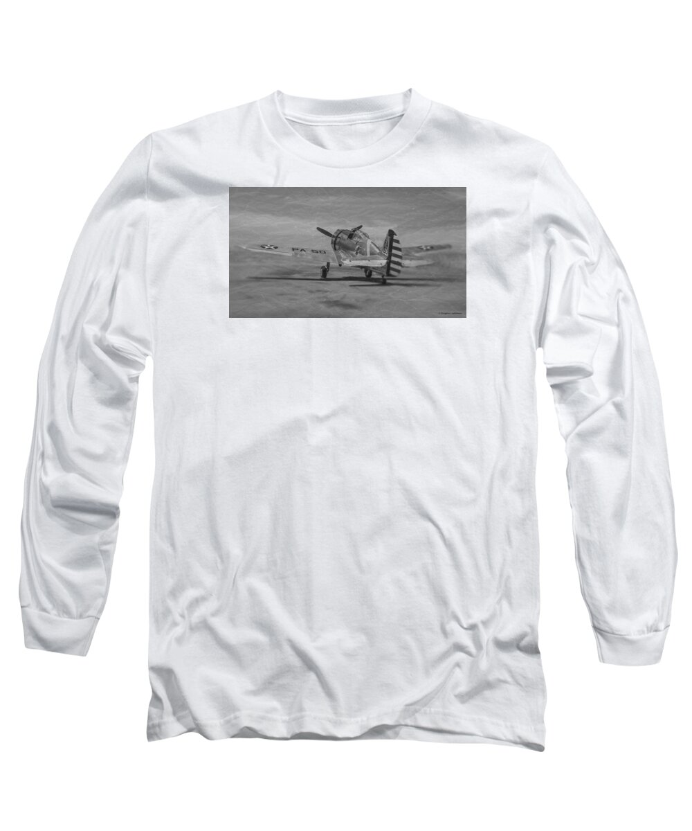 Aviation Long Sleeve T-Shirt featuring the photograph Curtiss P-36 Hawk by Douglas Castleman