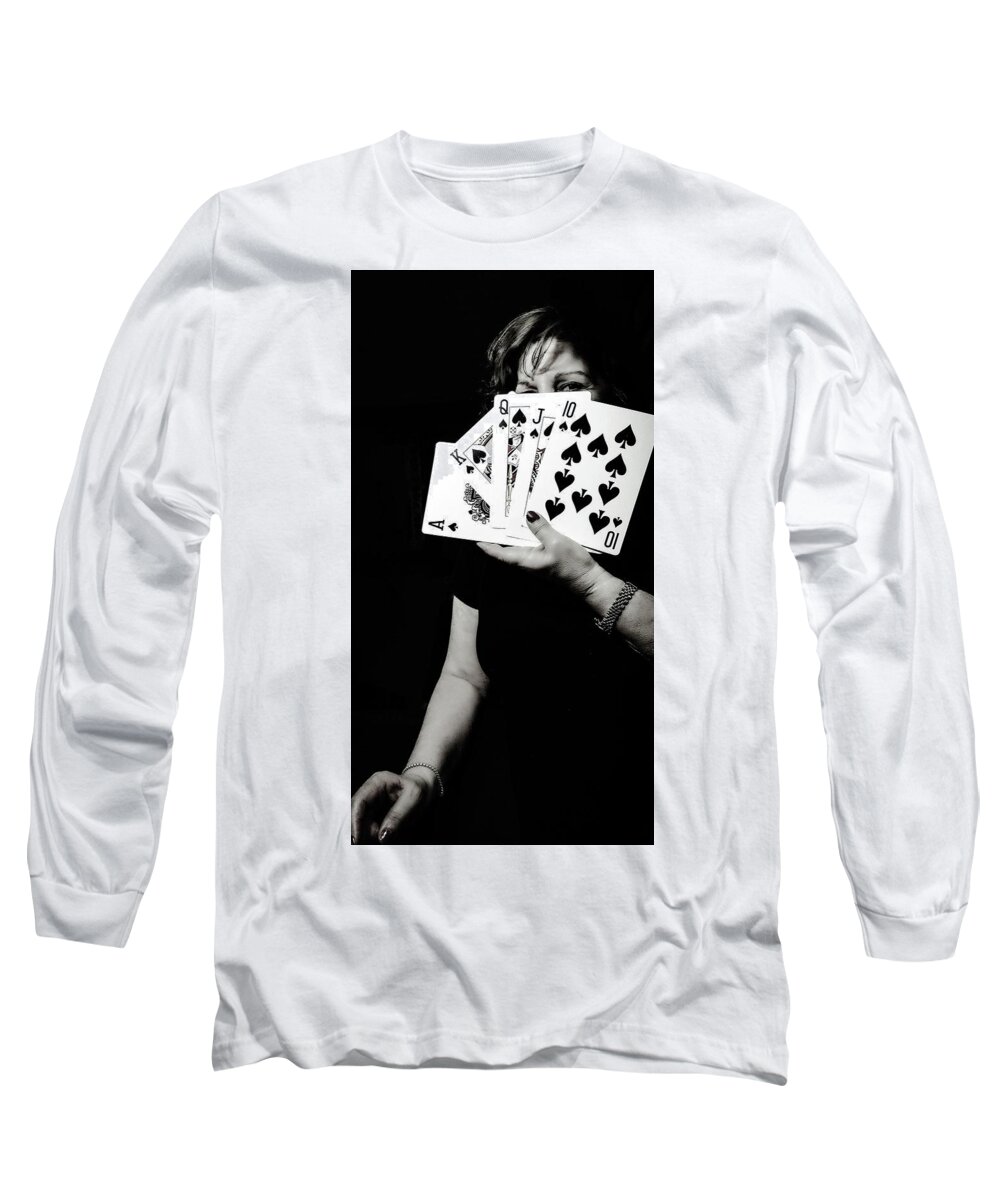 Lady Long Sleeve T-Shirt featuring the photograph Dark lady by Bruce Carpenter