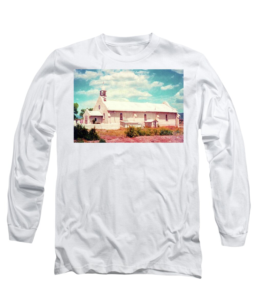Chapel Long Sleeve T-Shirt featuring the photograph Desert Chapel by Desiree Paquette