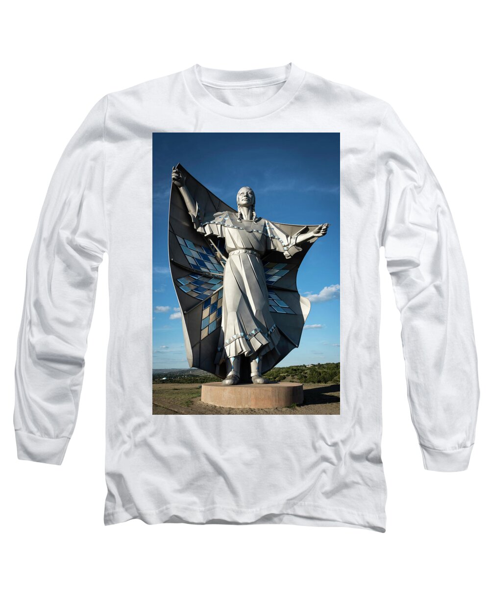 Native Americans Long Sleeve T-Shirt featuring the photograph Dignity by Norman Reid