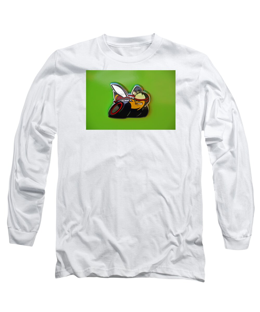 Dodge Long Sleeve T-Shirt featuring the photograph Dodge Scat Pack Badge by Mike Martin