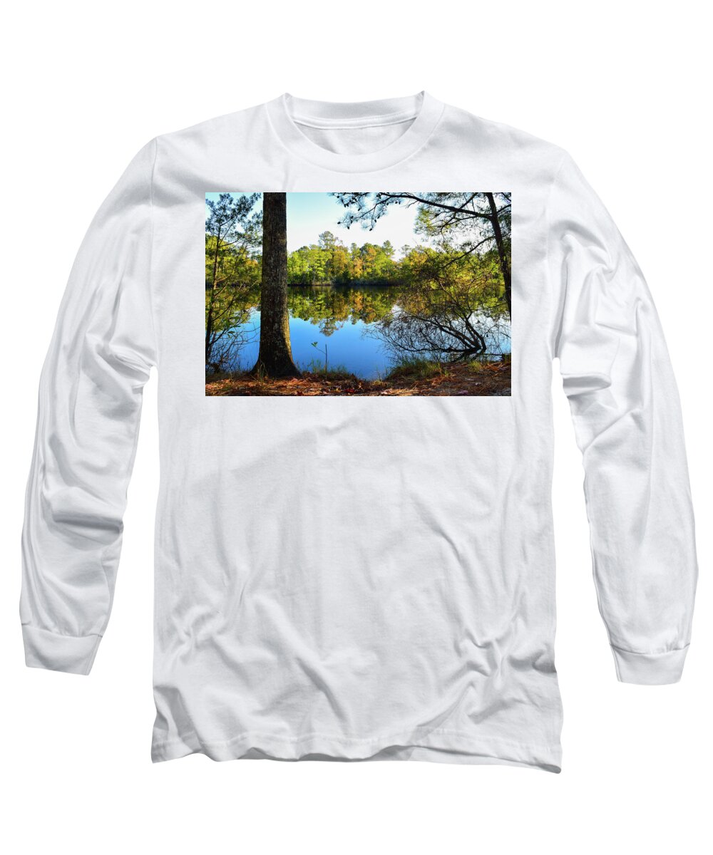 Fall Long Sleeve T-Shirt featuring the photograph Early Fall Reflections by Nicole Lloyd