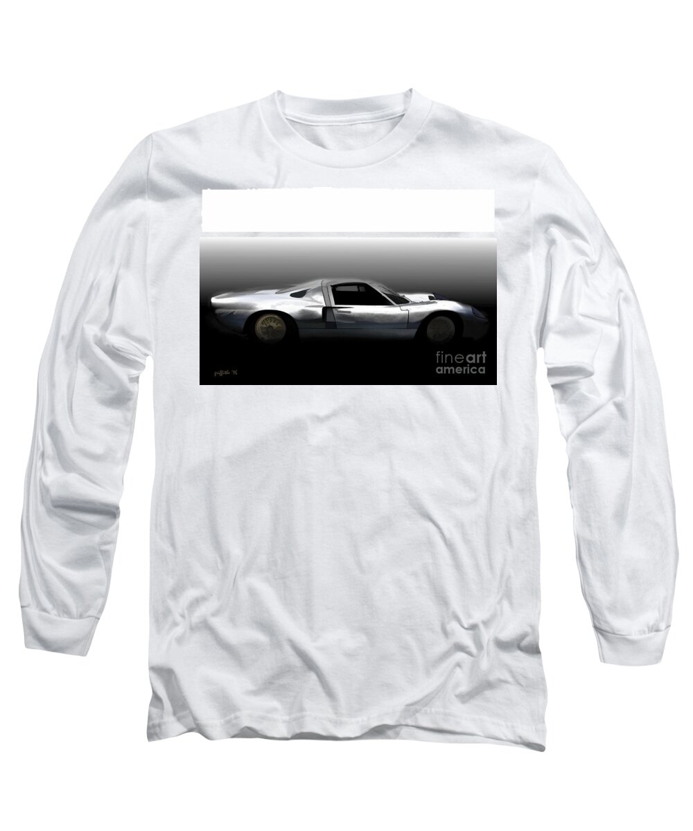 Gt40 Long Sleeve T-Shirt featuring the photograph Early GT40 by Tom Griffithe