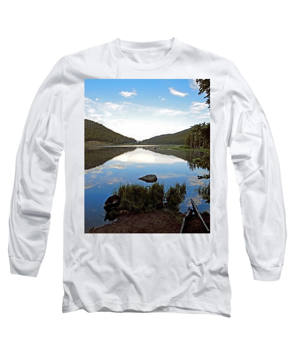 Echo Lake Long Sleeve T-Shirt featuring the photograph Echo Lake Study 1 by Robert Meyers-Lussier