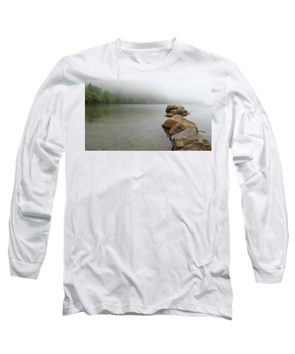 Rocks Long Sleeve T-Shirt featuring the photograph Into the Mist by Holly Ross