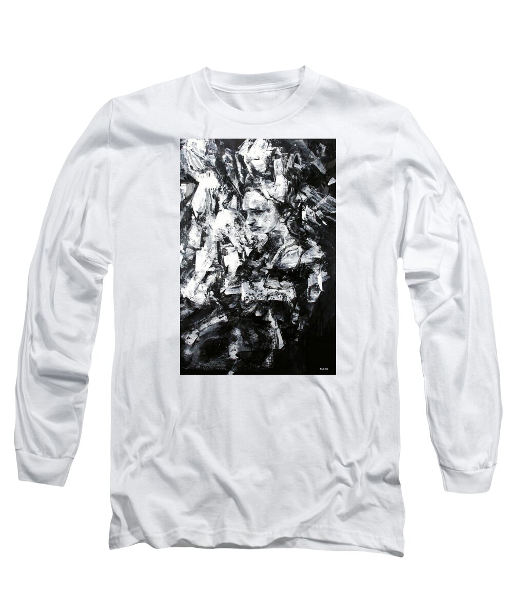 Effortless Long Sleeve T-Shirt featuring the painting Effortless Entropy by Jeff Klena