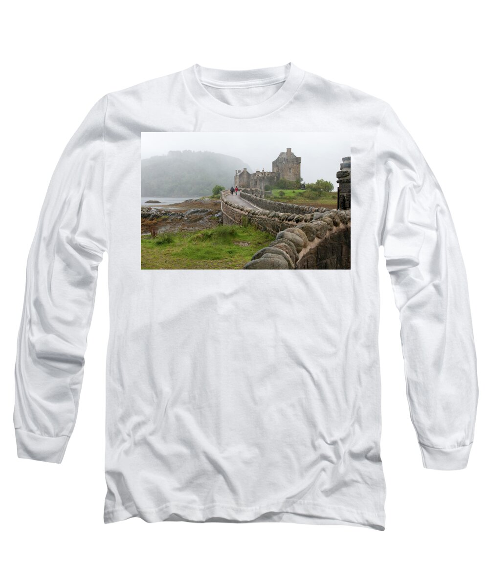 Castles Long Sleeve T-Shirt featuring the photograph Eilean Donan Castle in the Highlands of Scotland by Michalakis Ppalis