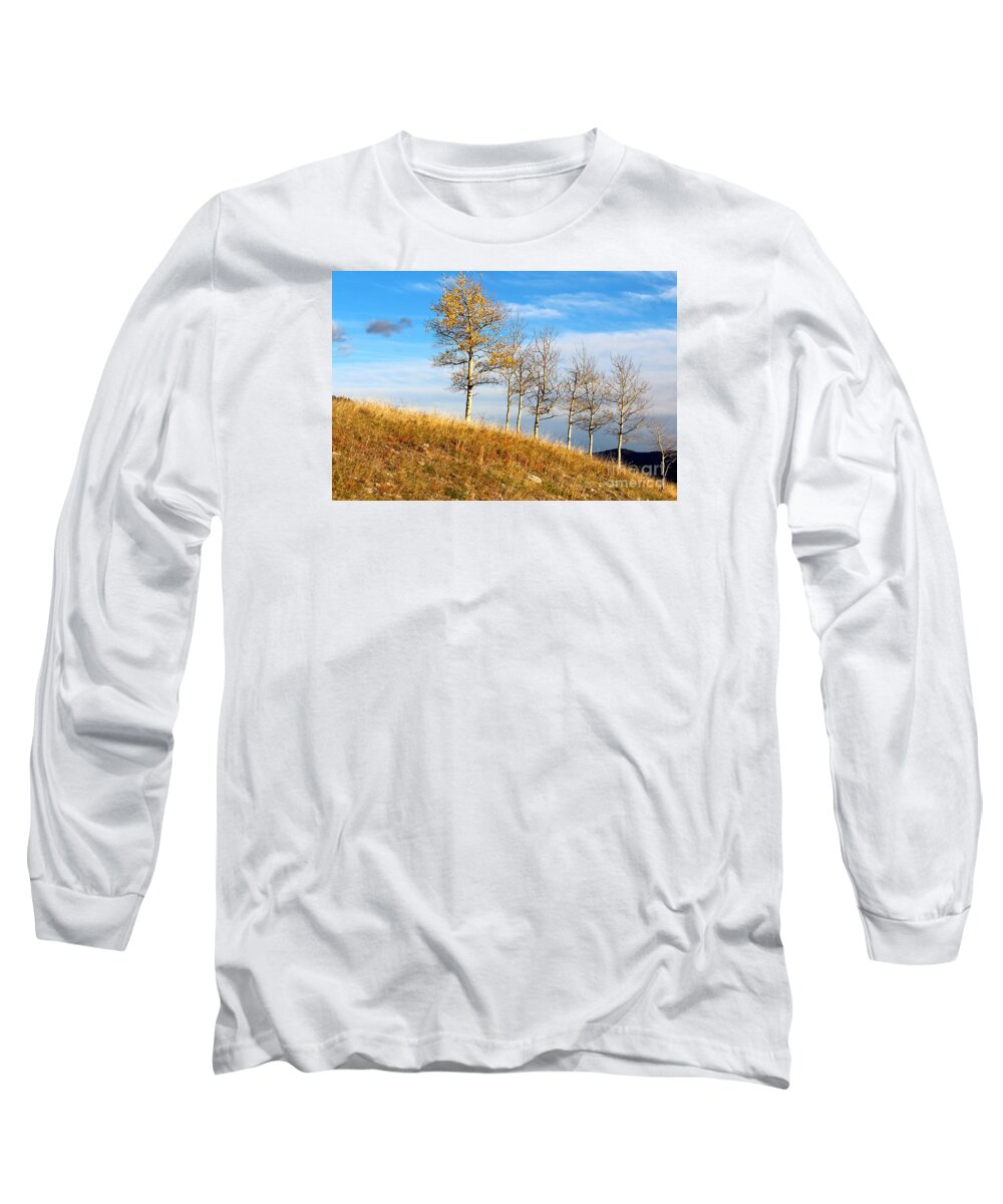 Fall Long Sleeve T-Shirt featuring the photograph Fall Sentinels by Ann E Robson