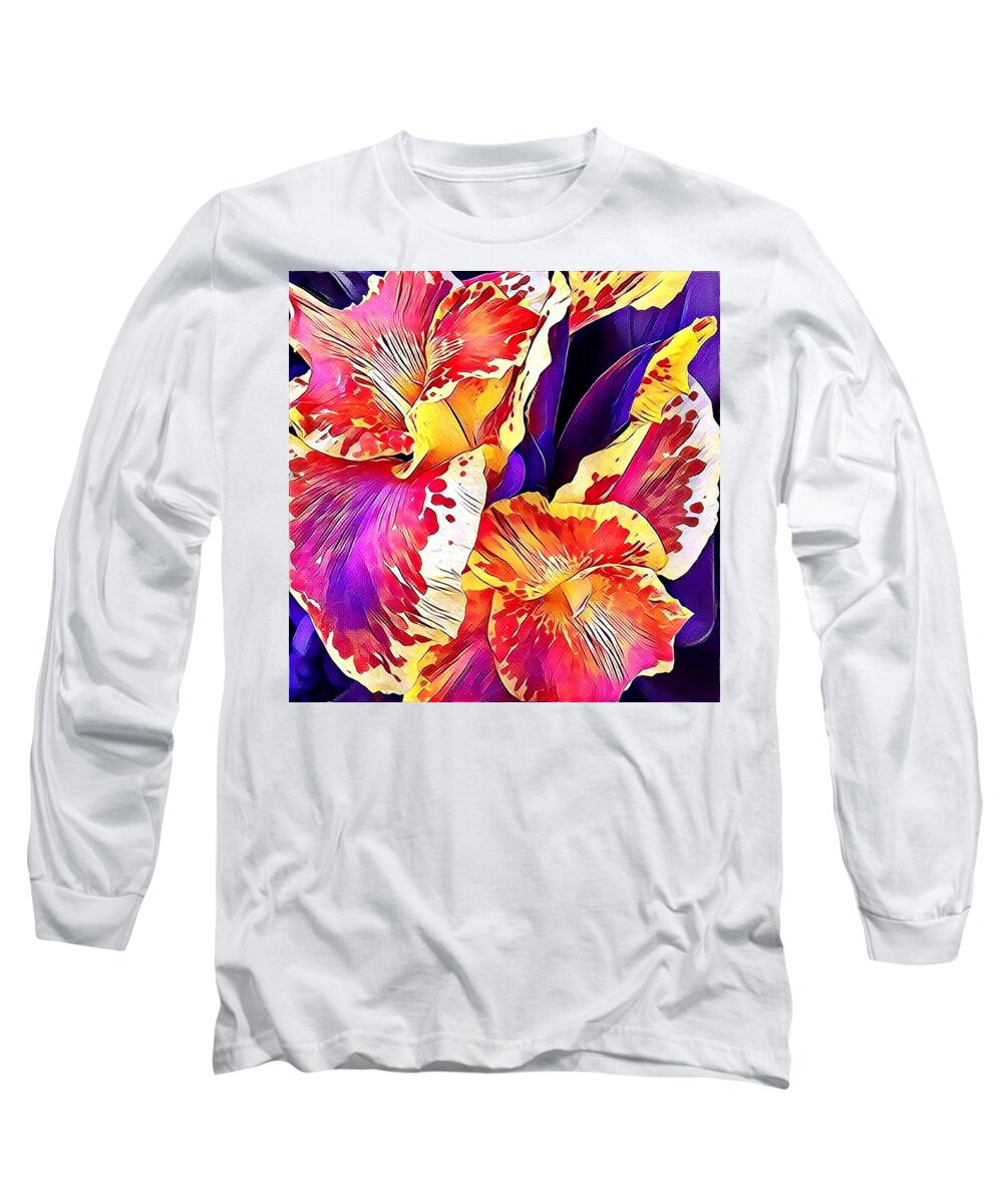  Long Sleeve T-Shirt featuring the photograph Fanciful Canna by Heidi Smith