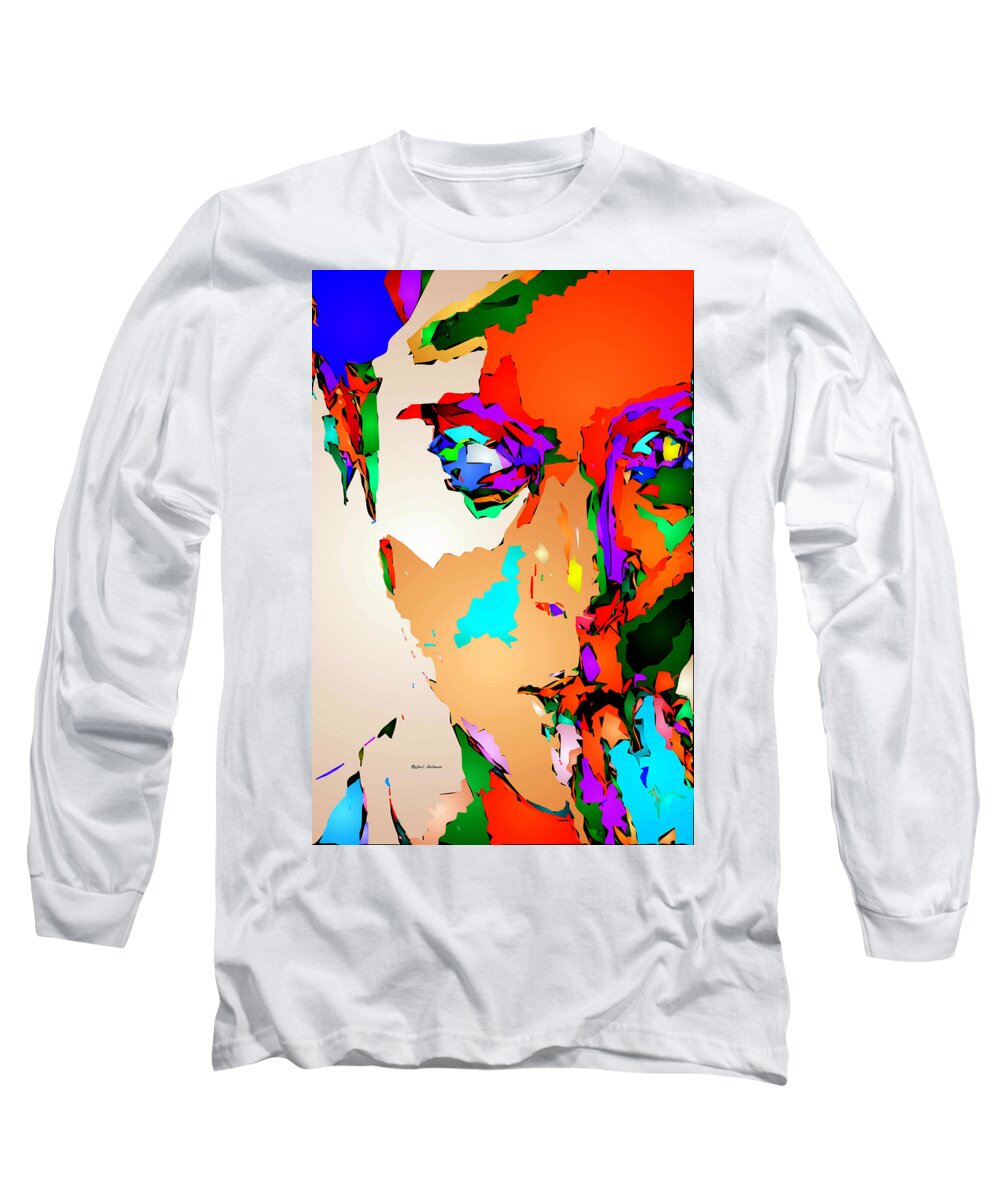 Female Long Sleeve T-Shirt featuring the digital art Female Tribute III by Rafael Salazar