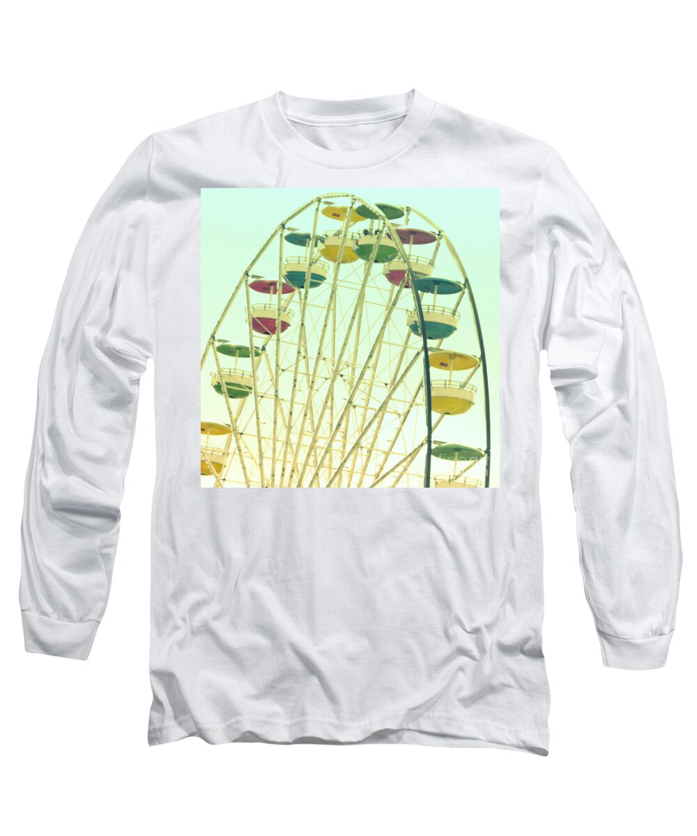 Ferris Wheel Long Sleeve T-Shirt featuring the digital art Ferris Wheel by Valerie Reeves