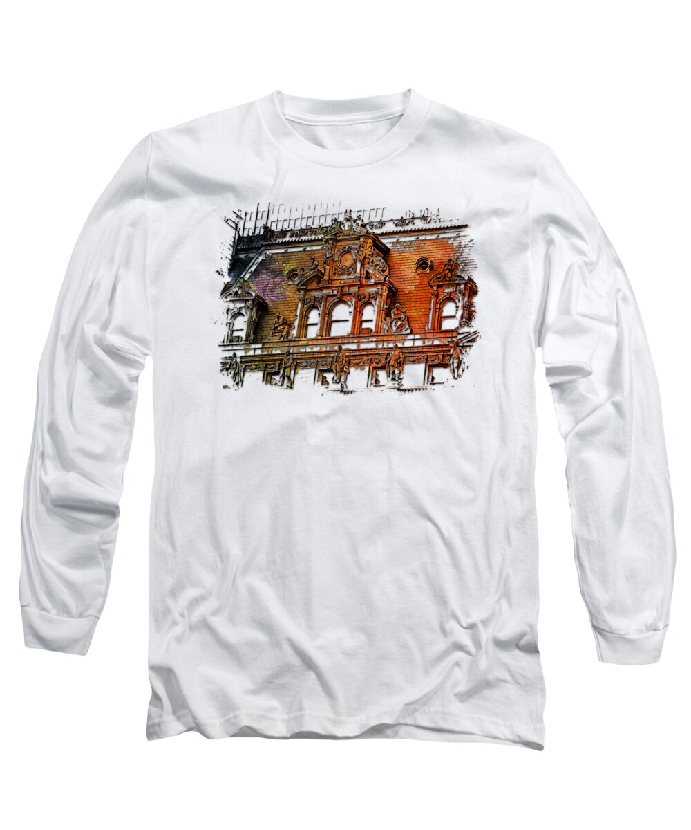 Forefathers Long Sleeve T-Shirt featuring the photograph Forefathers Earthy Rainbow 3 Dimensional by DiDesigns Graphics