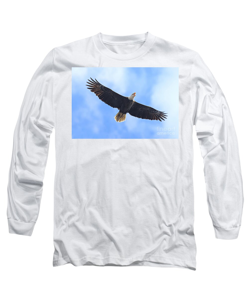 Bald Long Sleeve T-Shirt featuring the photograph Free by DJA Images