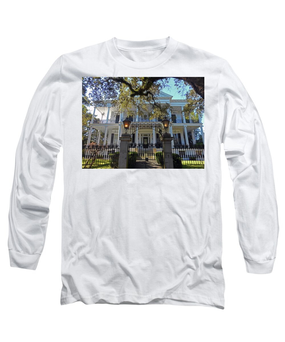 New Orleans Long Sleeve T-Shirt featuring the photograph Garden District 17 by Ron Kandt