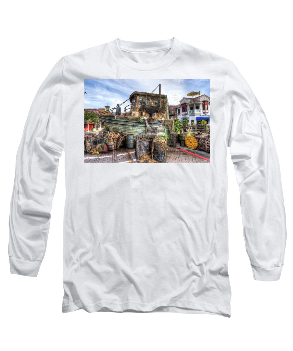 Amusement Parks Long Sleeve T-Shirt featuring the photograph Ghost Boat by Jim Thompson
