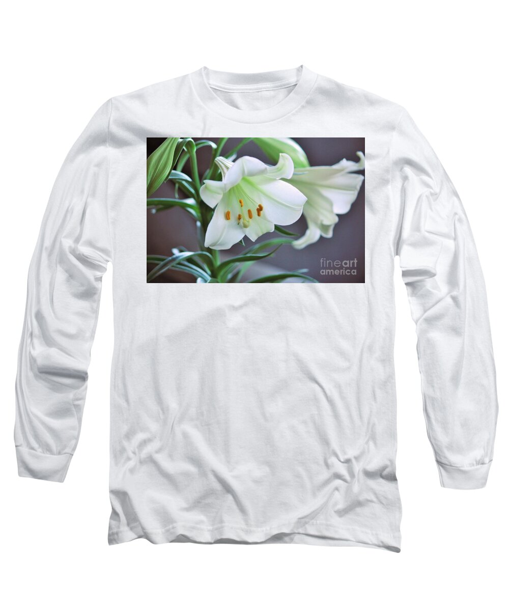 Lily Long Sleeve T-Shirt featuring the photograph Glory Glory by Marcia Breznay