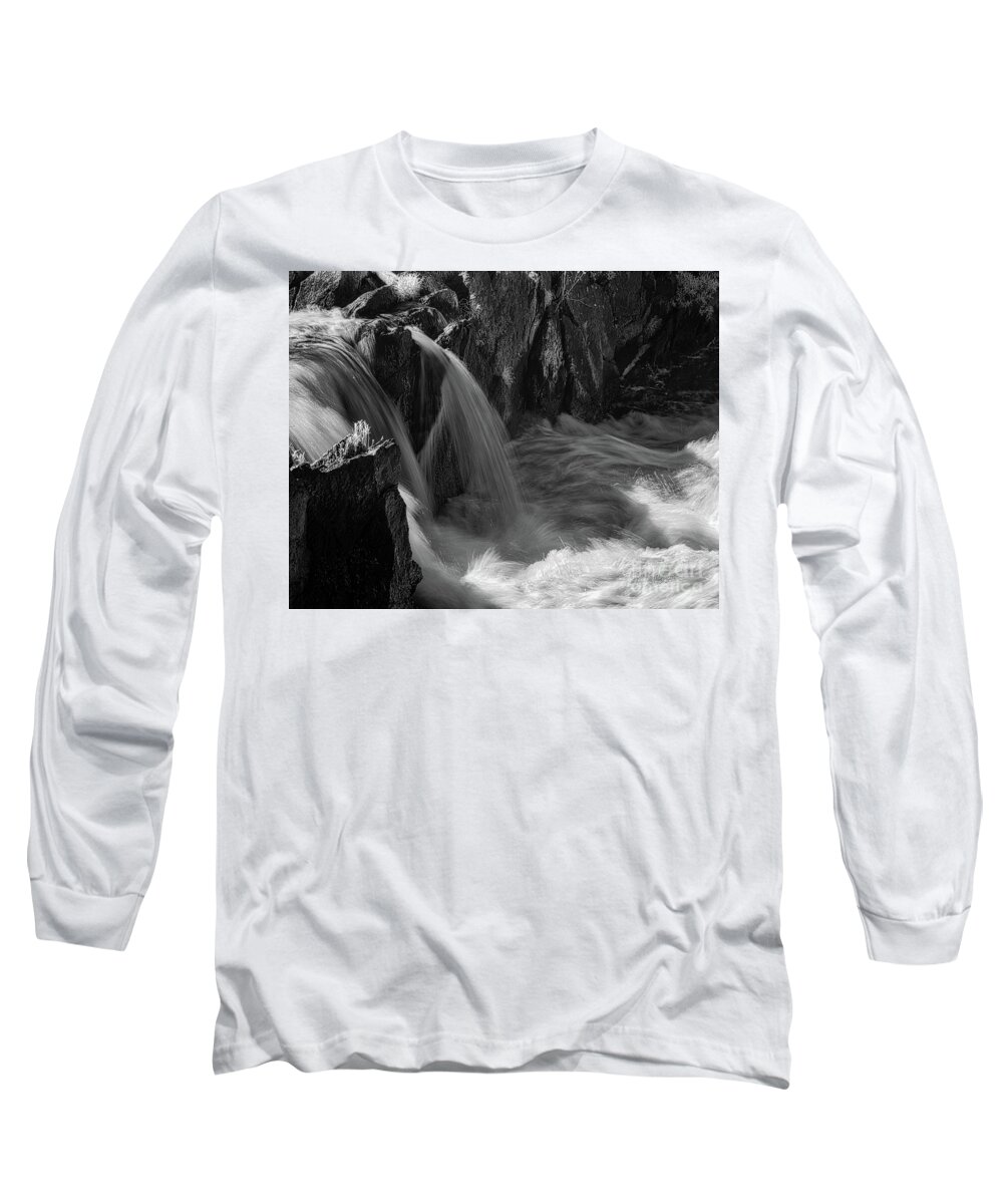 Great Falls Long Sleeve T-Shirt featuring the photograph Go with the flow by Izet Kapetanovic