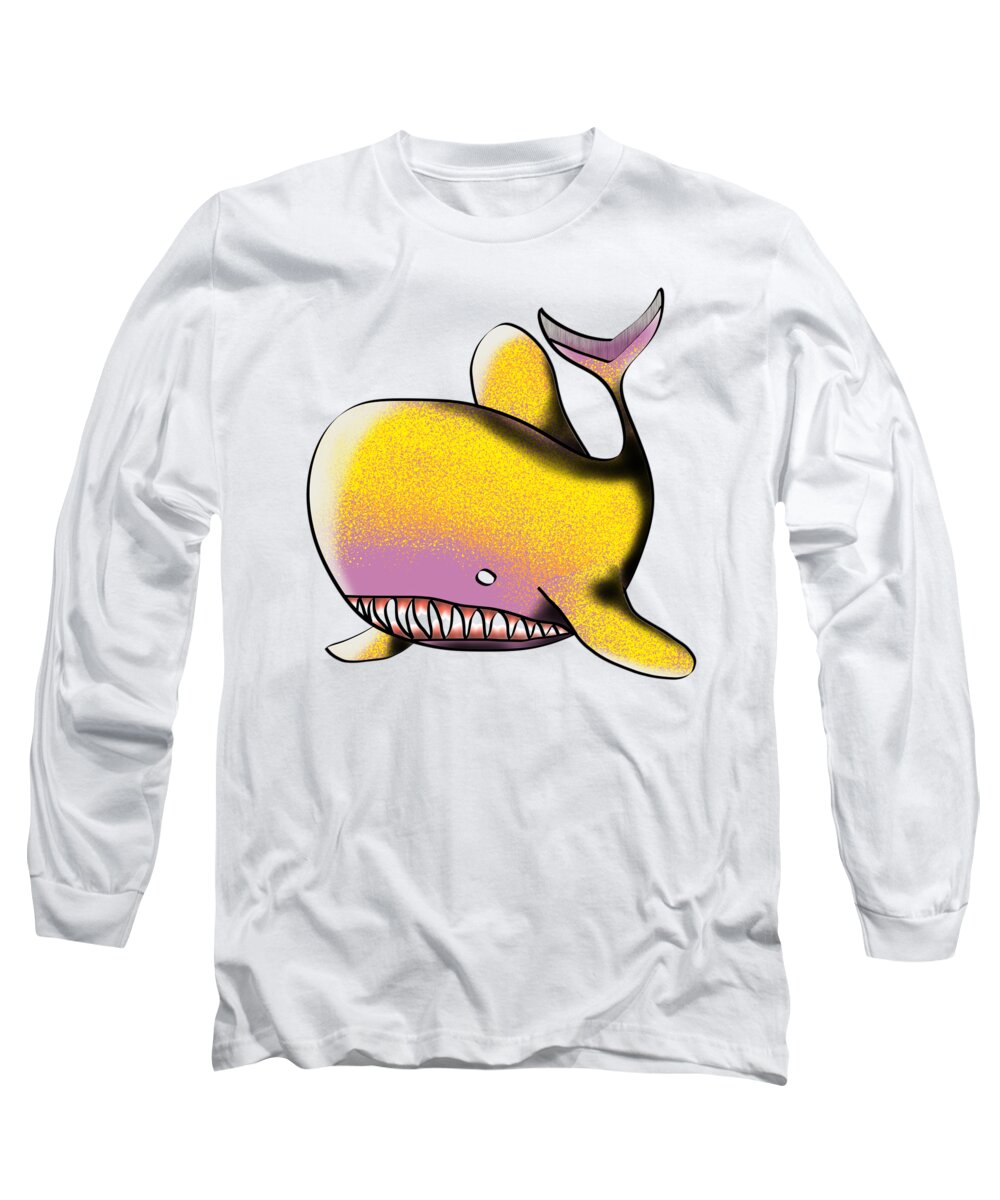 Goldfish Long Sleeve T-Shirt featuring the digital art Goldfish by Piotr Dulski