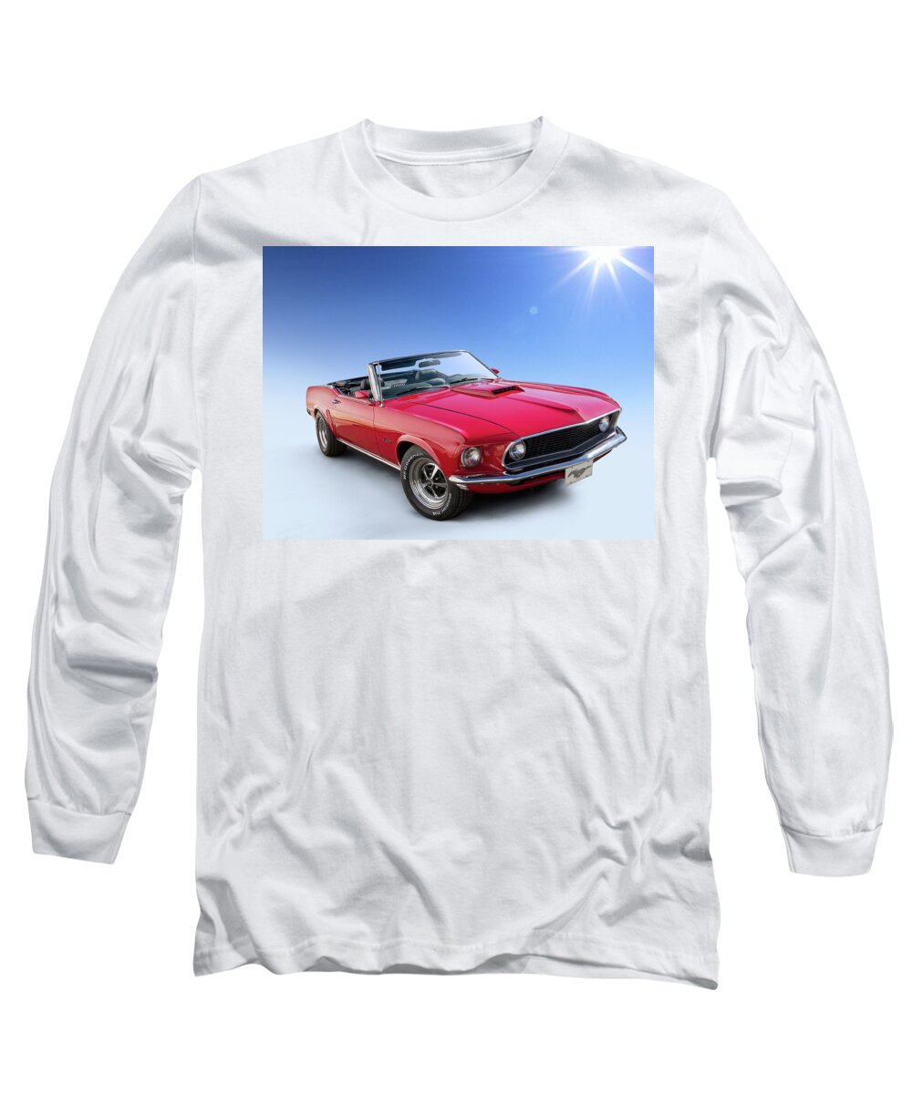 Mustang Long Sleeve T-Shirt featuring the digital art Good Day Sunshine by Douglas Pittman