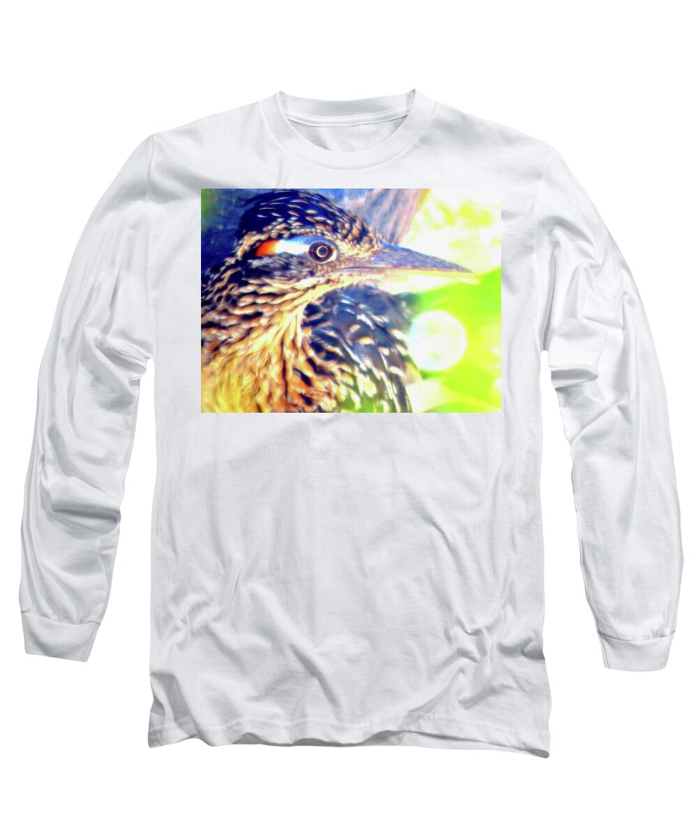 Arizona Long Sleeve T-Shirt featuring the photograph Greater Roadrunner Portrait 2 by Judy Kennedy
