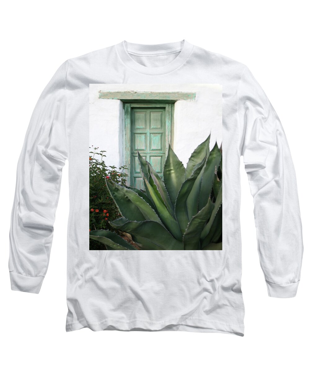 Door Long Sleeve T-Shirt featuring the photograph Green Door by Ryan Workman Photography