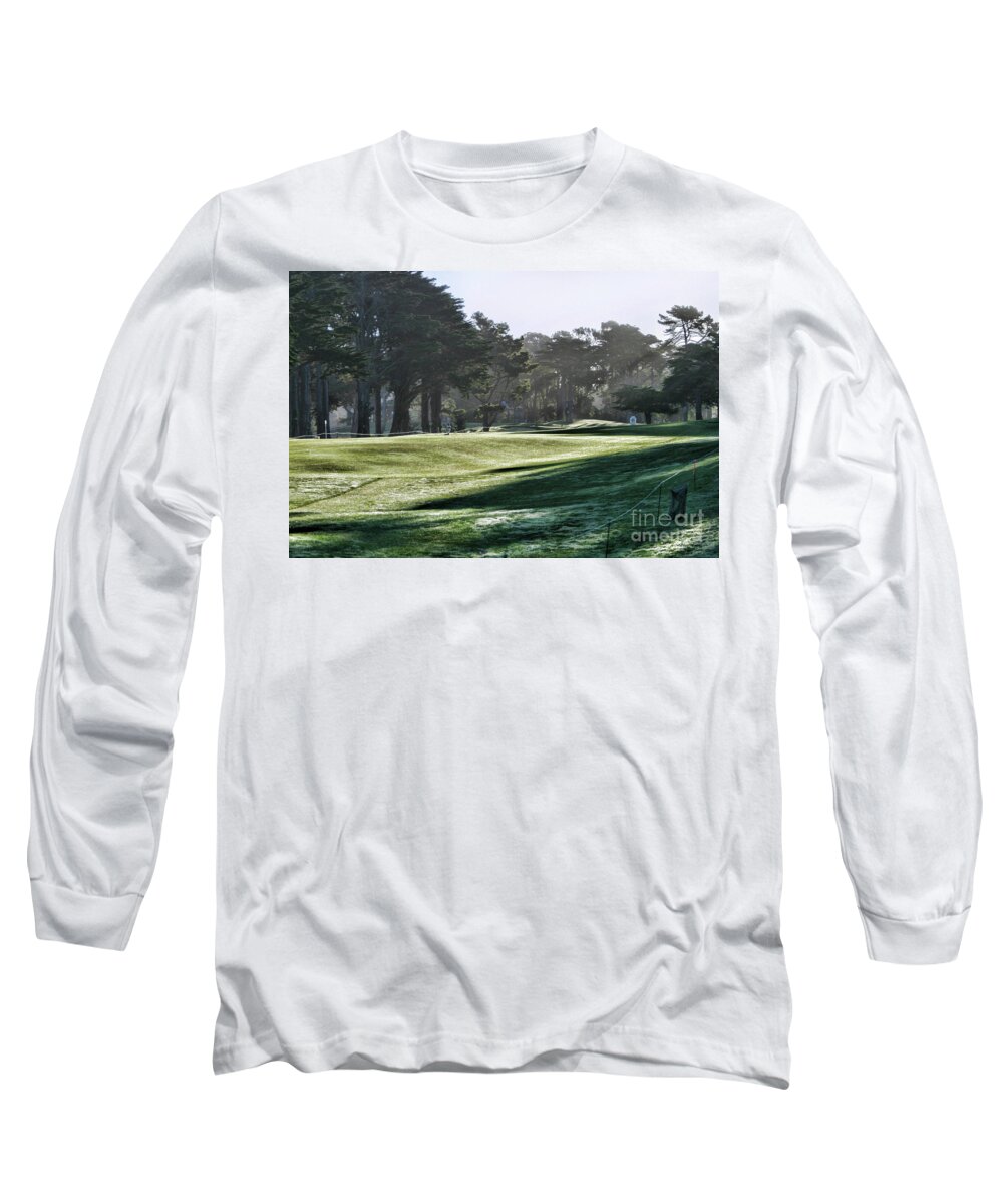 Tiger Long Sleeve T-Shirt featuring the photograph Greens Golf Harding Park San Francisco by Chuck Kuhn