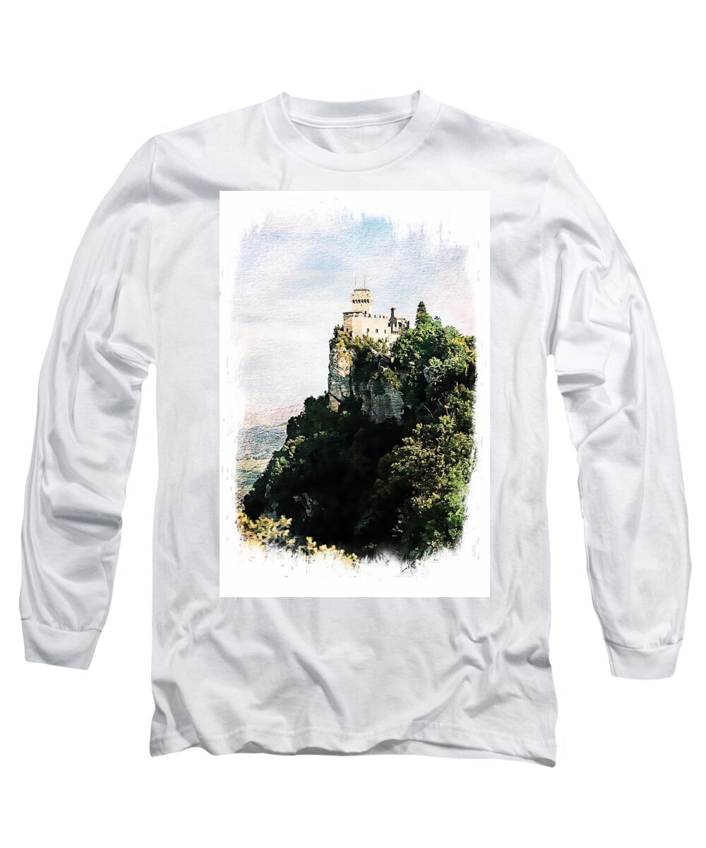Europe Long Sleeve T-Shirt featuring the photograph Guaita Castle Fortress by Joseph Hendrix