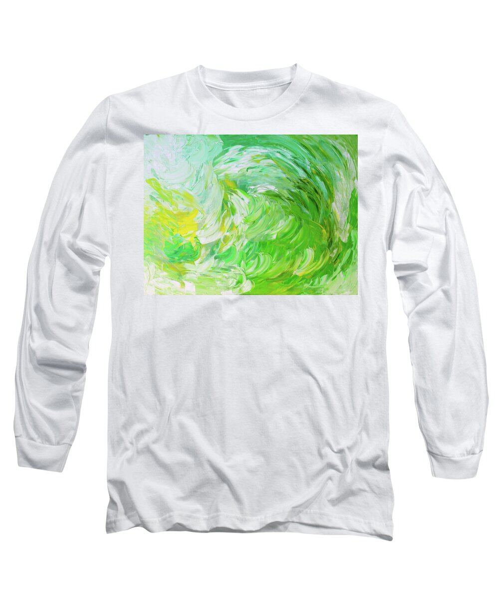 Fusionart Long Sleeve T-Shirt featuring the painting Gust by Ralph White